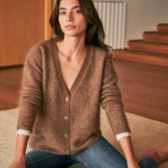 Sezane Sweaters - Sezane Charles Jumper Knit Cardigan Sweater